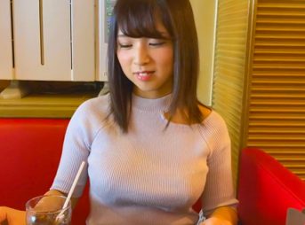 【素人ナンパ】可愛い顔と着衣でも主張してくるたわわなおっぱいがたまらない！セックスな美女とホテルで密会ナカダシセックスしてみた♡