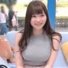 【マジックミラー号】高額賞金GETするため巨乳女子大学生お姉さんが牛乳を口から吐き出さによう10分間の声だし我慢！